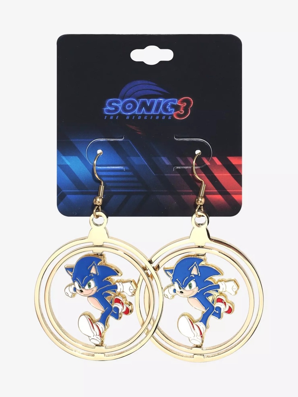 Sonic‎ The Hedgehog Sonic Rings Drop Earrings Hot Topic